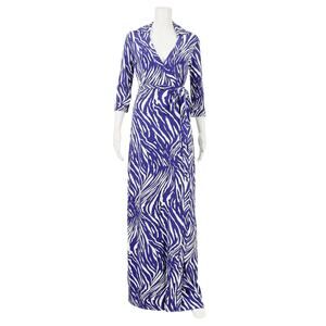 Diane Von Furstenberg Abigail Printed Wrap Dress Sz 0